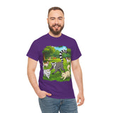 Winaye Animal Playtime Unisex Heavy Cotton T-Shirt